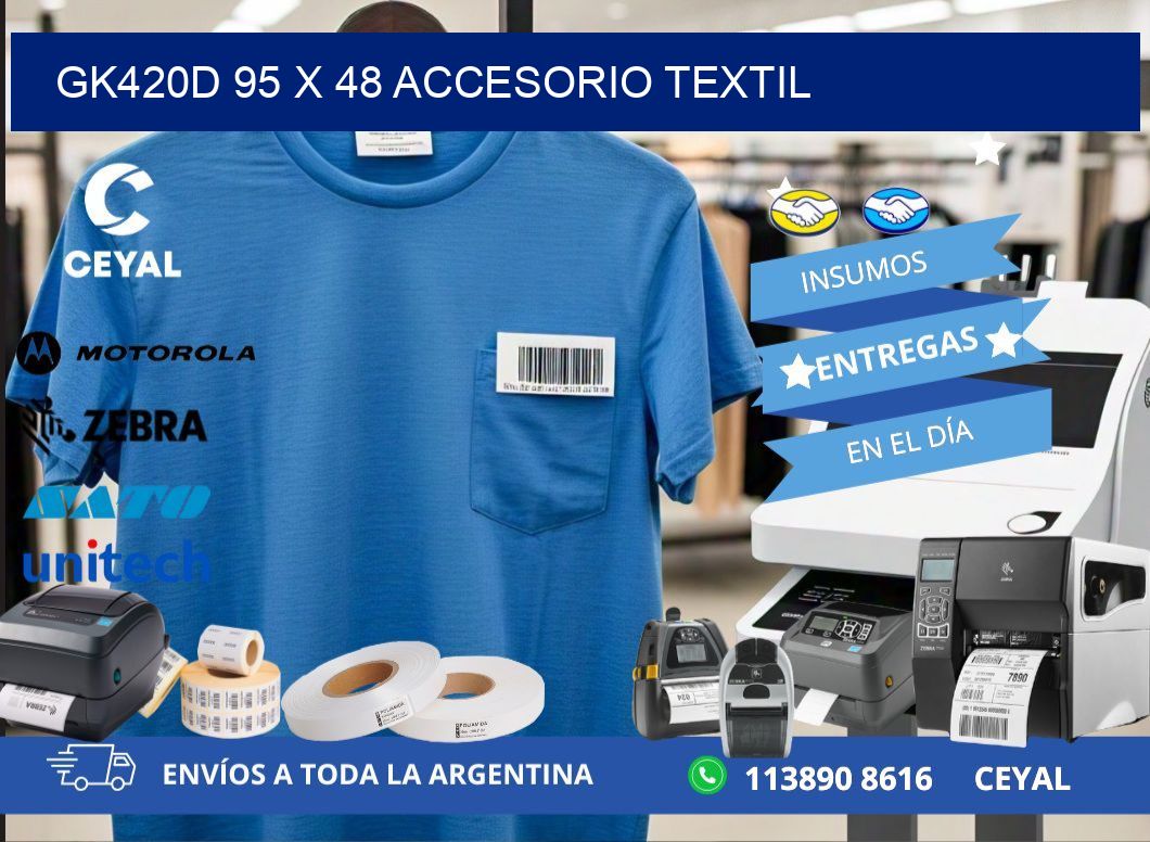 GK420D 95 x 48 ACCESORIO TEXTIL