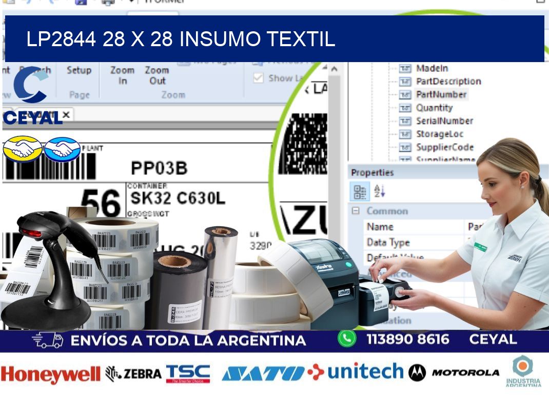 LP2844 28 x 28 INSUMO TEXTIL