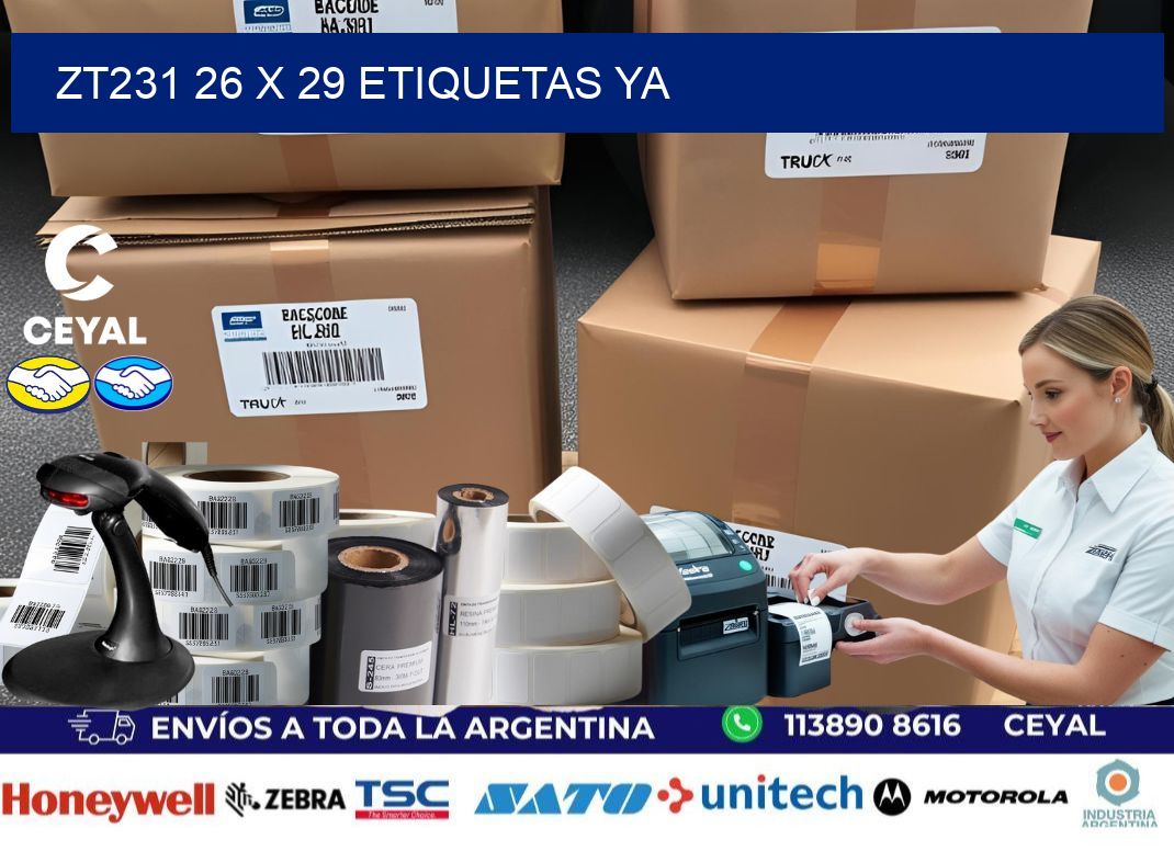 ZT231 26 x 29 ETIQUETAS YA