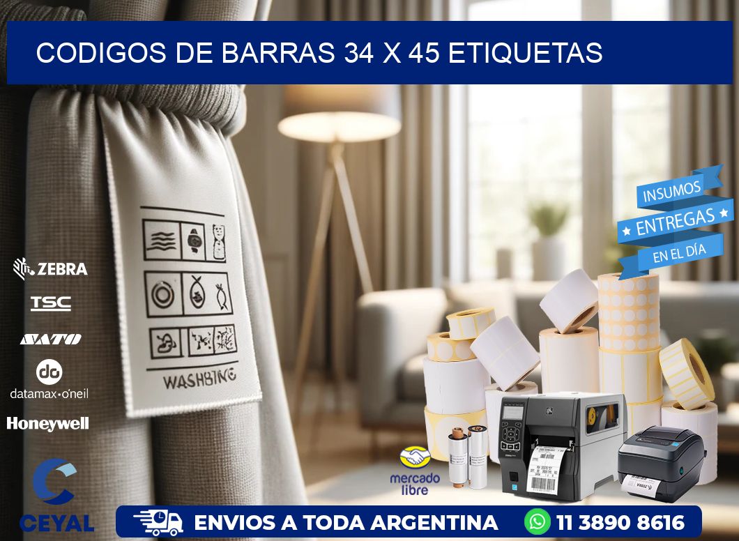 codigos de barras 34 x 45 etiquetas