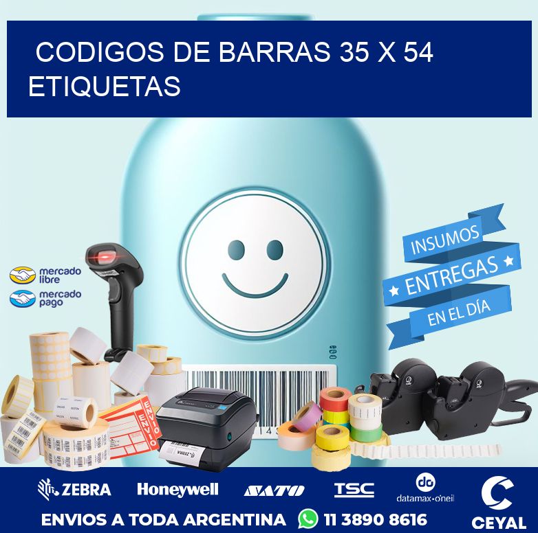 codigos de barras 35 x 54 etiquetas