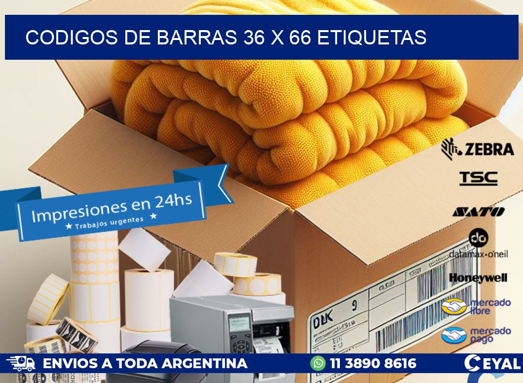codigos de barras 36 x 66 etiquetas