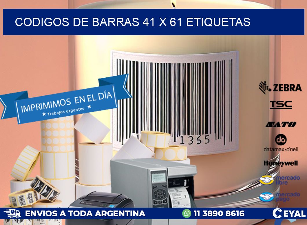 codigos de barras 41 x 61 etiquetas