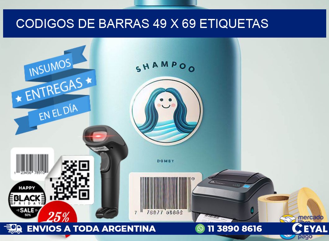 codigos de barras 49 x 69 etiquetas