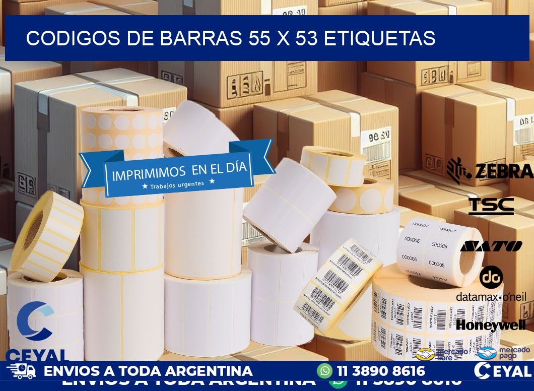 codigos de barras 55 x 53 etiquetas