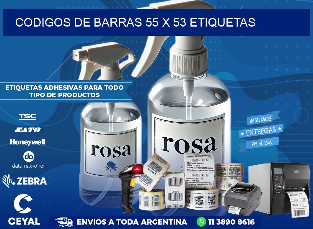 codigos de barras 55 x 53 etiquetas