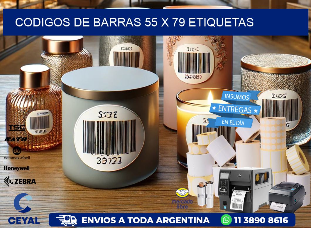 codigos de barras 55 x 79 etiquetas