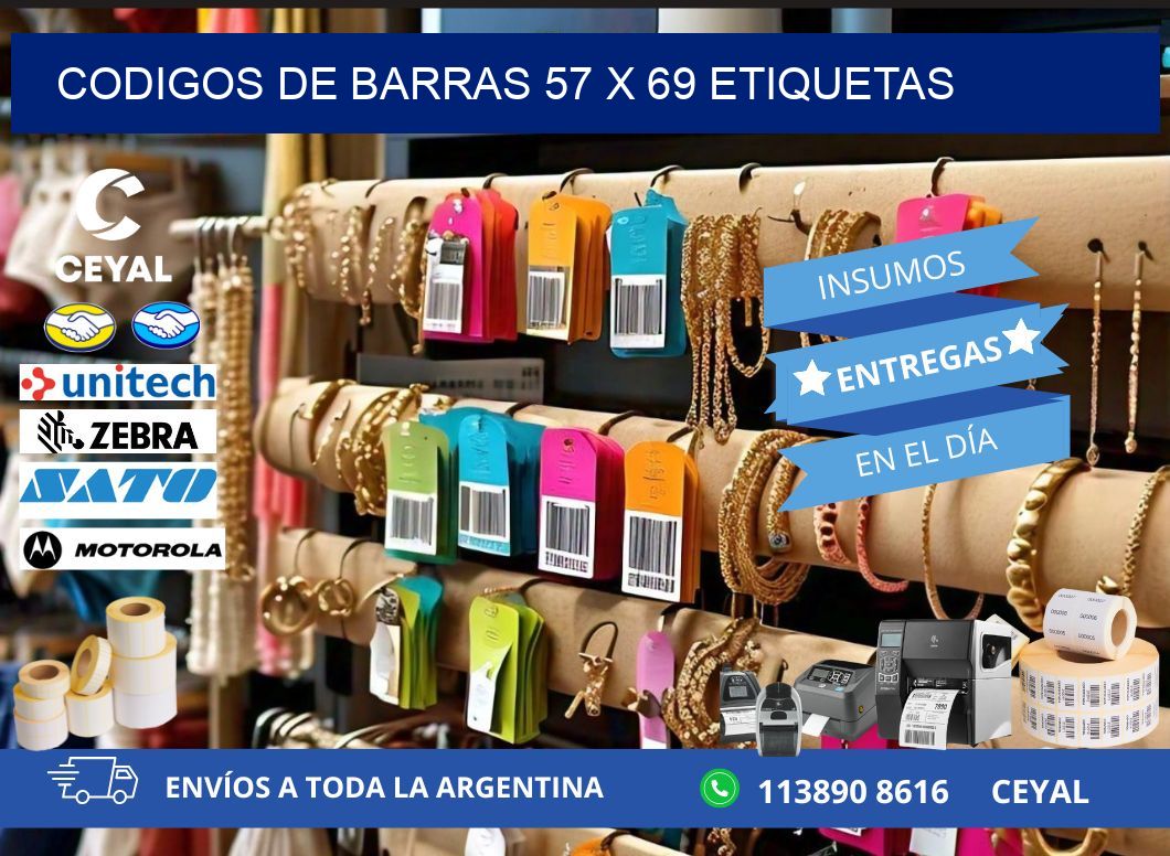 codigos de barras 57 x 69 etiquetas