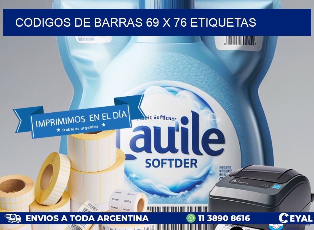 codigos de barras 69 x 76 etiquetas