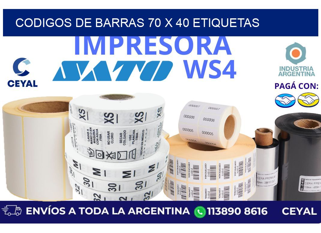 codigos de barras 70 x 40 etiquetas