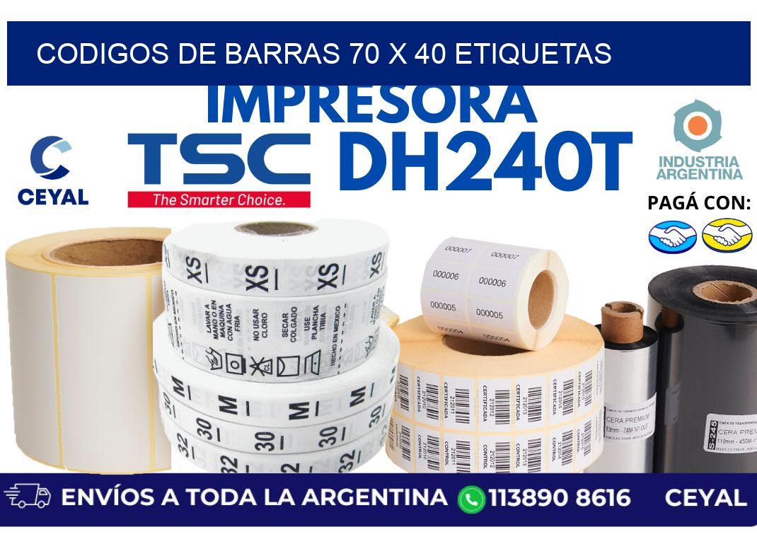 codigos de barras 70 x 40 etiquetas