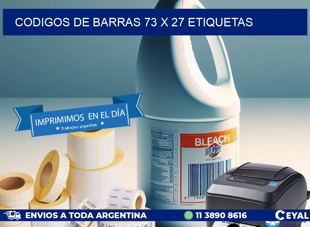 codigos de barras 73 x 27 etiquetas