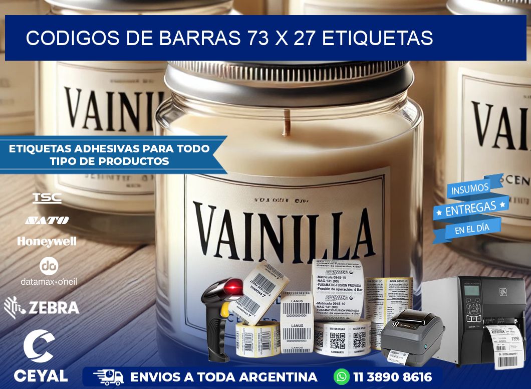 codigos de barras 73 x 27 etiquetas