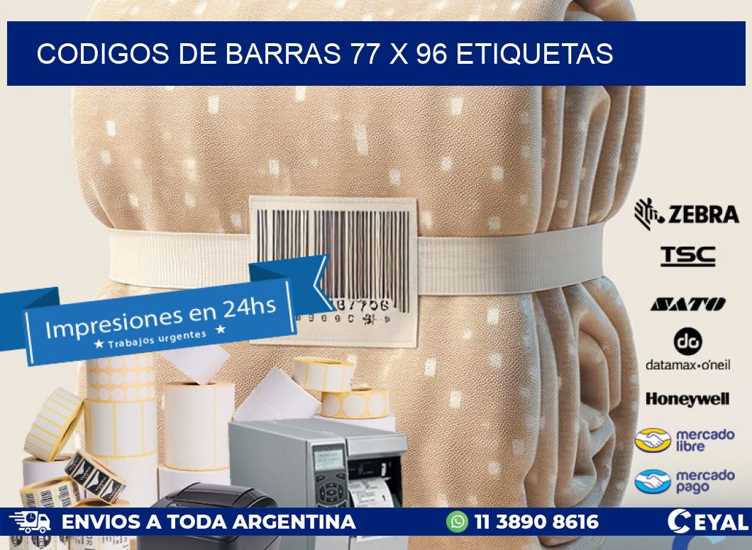codigos de barras 77 x 96 etiquetas