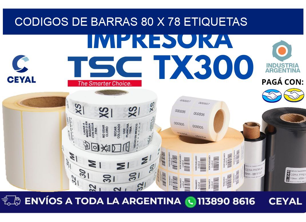 codigos de barras 80 x 78 etiquetas