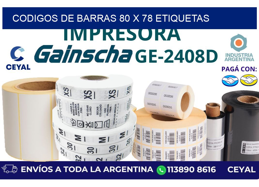 codigos de barras 80 x 78 etiquetas