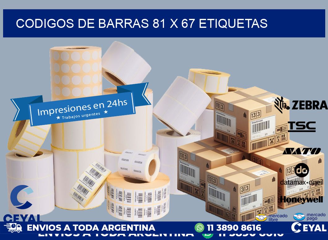 codigos de barras 81 x 67 etiquetas