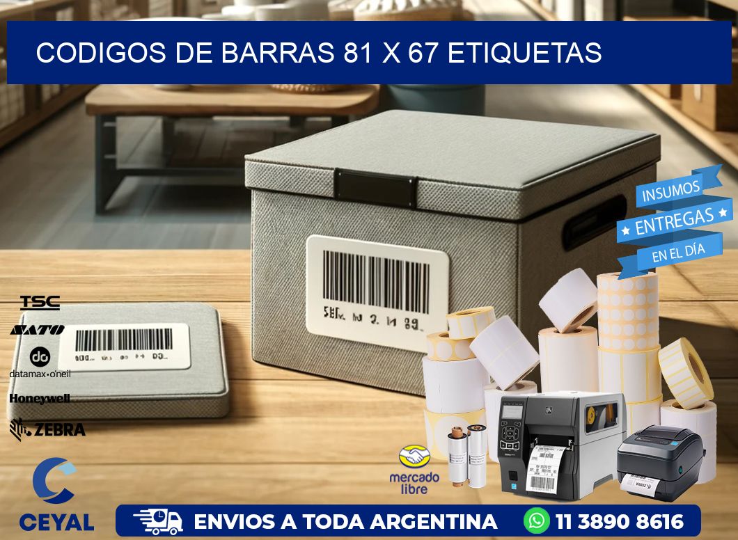 codigos de barras 81 x 67 etiquetas