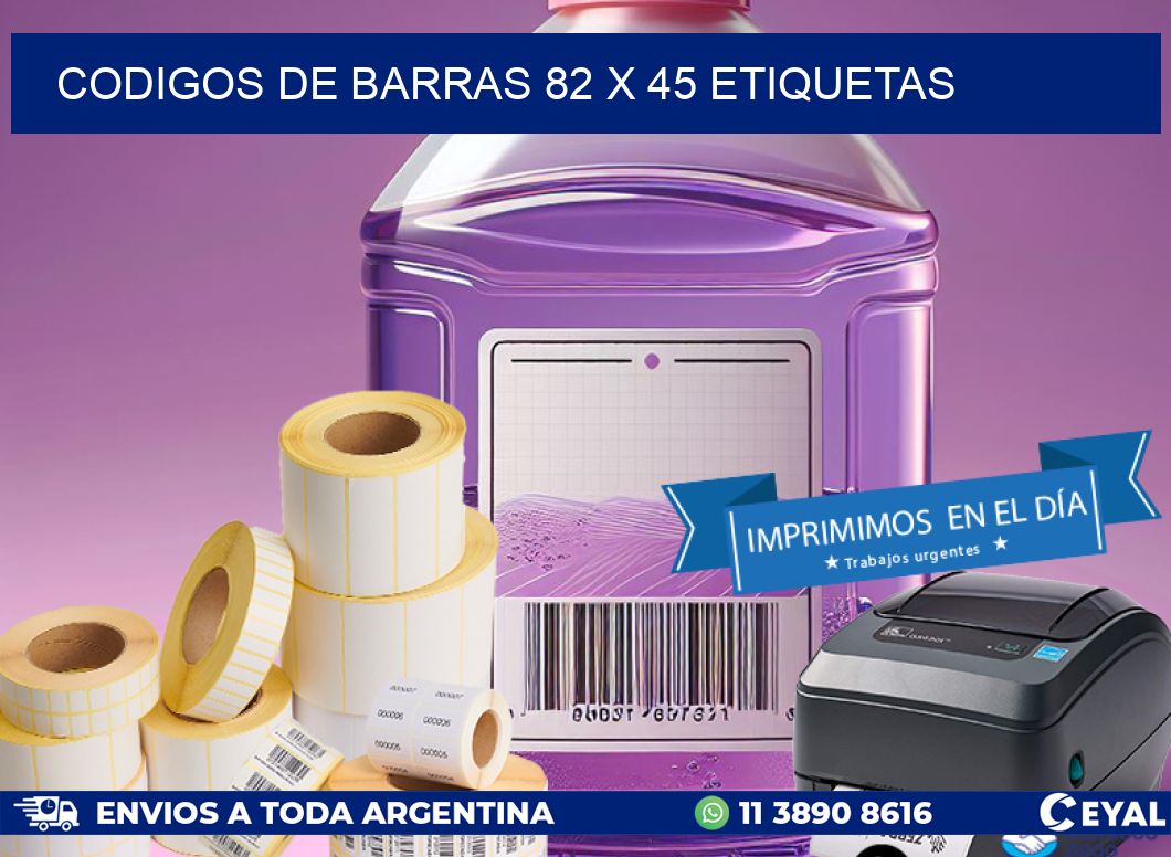 codigos de barras 82 x 45 etiquetas