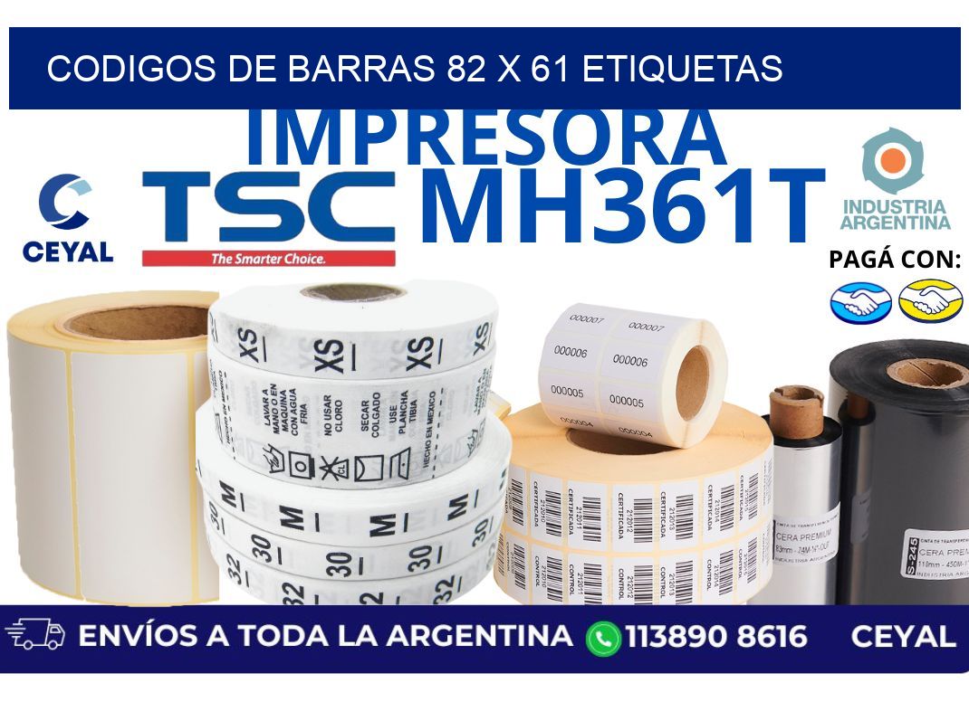 codigos de barras 82 x 61 etiquetas