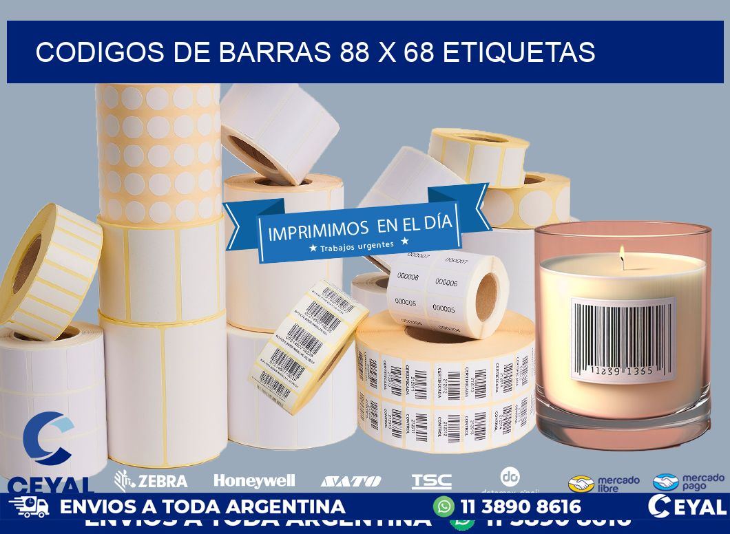 codigos de barras 88 x 68 etiquetas