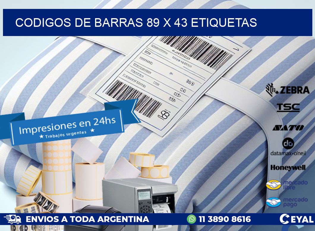 codigos de barras 89 x 43 etiquetas