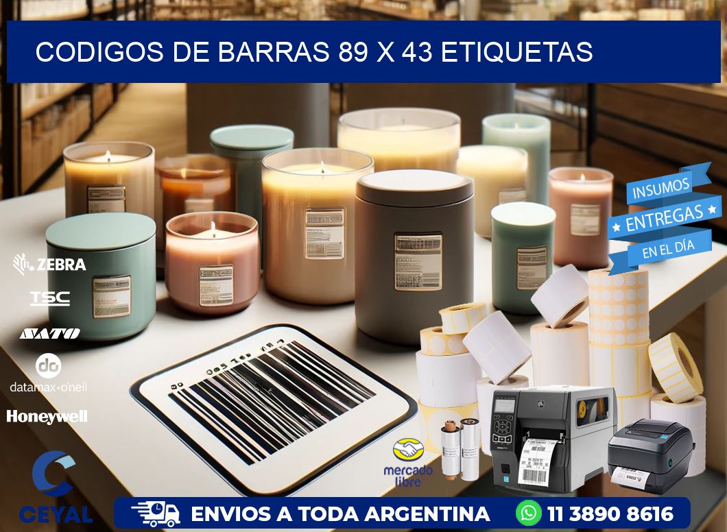 codigos de barras 89 x 43 etiquetas