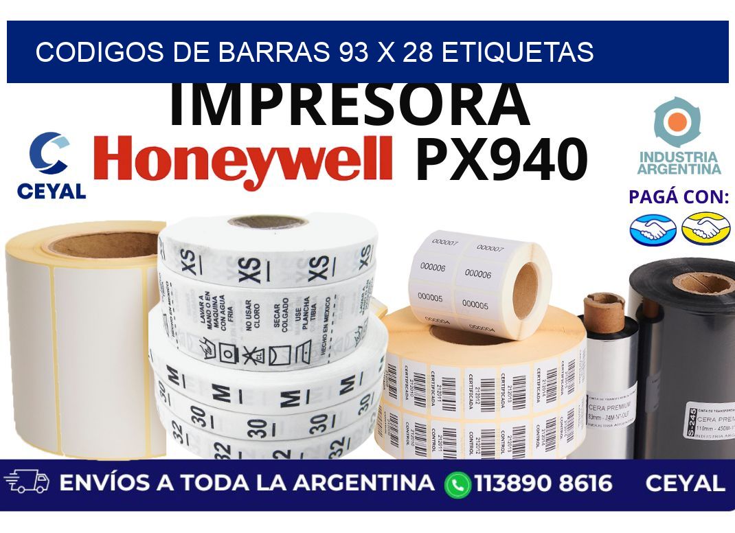 codigos de barras 93 x 28 etiquetas