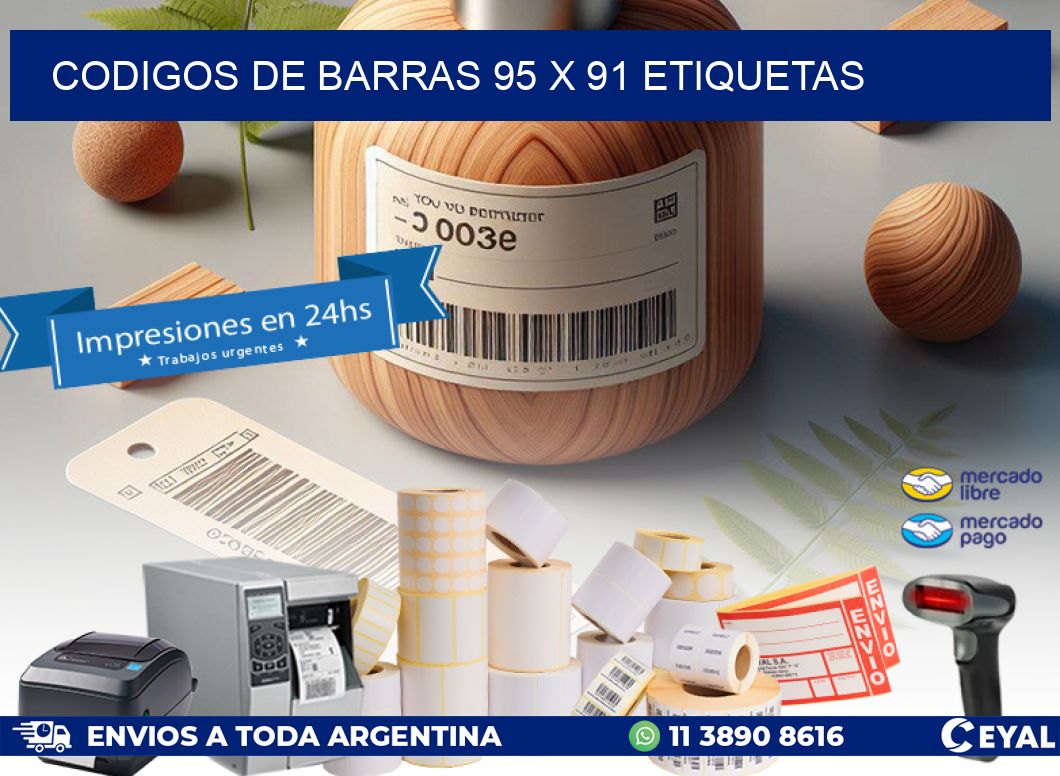 codigos de barras 95 x 91 etiquetas