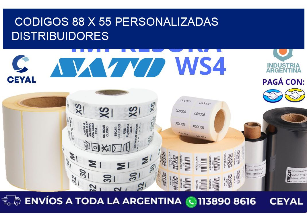 codigos 88 x 55 personalizadas distribuidores