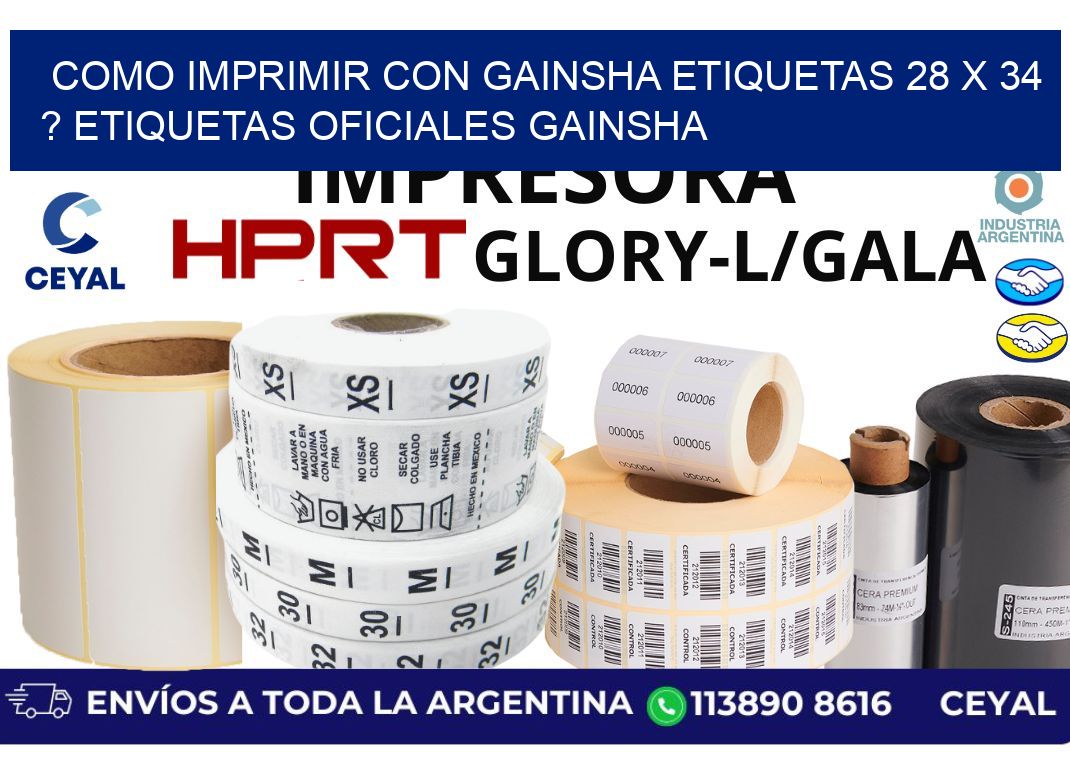 como imprimir con gainsha etiquetas 28 x 34 ? etiquetas oficiales gainsha