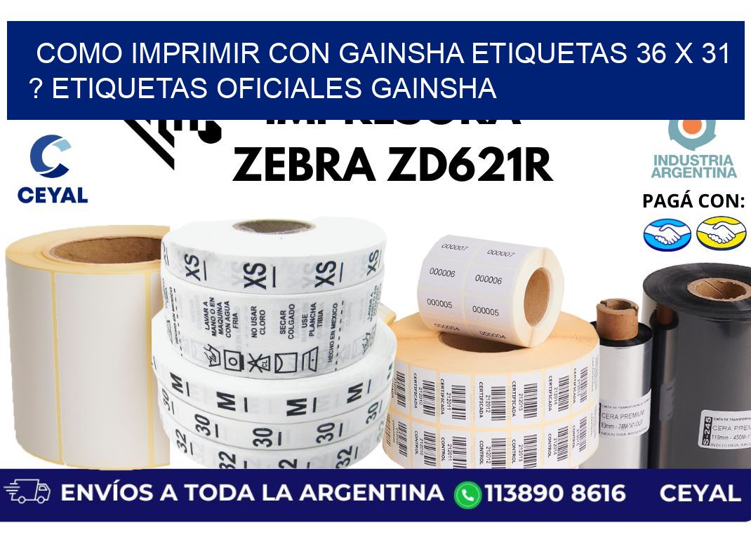 como imprimir con gainsha etiquetas 36 x 31 ? etiquetas oficiales gainsha
