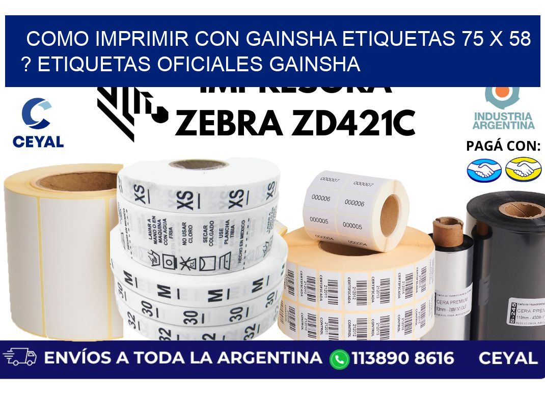 como imprimir con gainsha etiquetas 75 x 58 ? etiquetas oficiales gainsha
