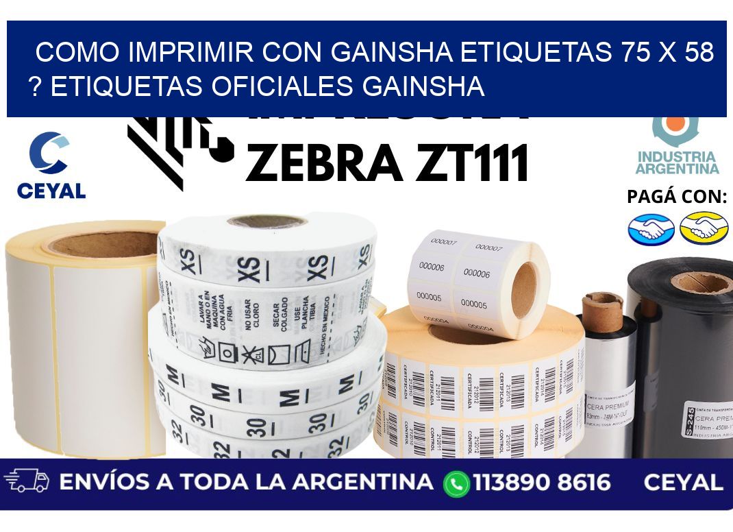 como imprimir con gainsha etiquetas 75 x 58 ? etiquetas oficiales gainsha