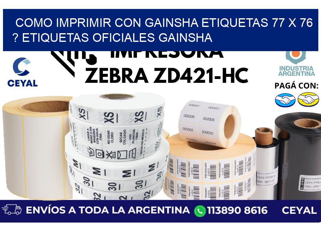 como imprimir con gainsha etiquetas 77 x 76 ? etiquetas oficiales gainsha
