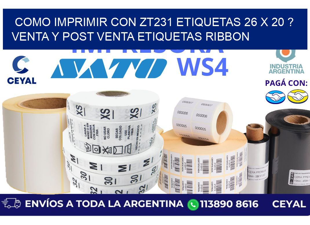 como imprimir con zt231 etiquetas 26 x 20 ? Venta y post venta etiquetas ribbon
