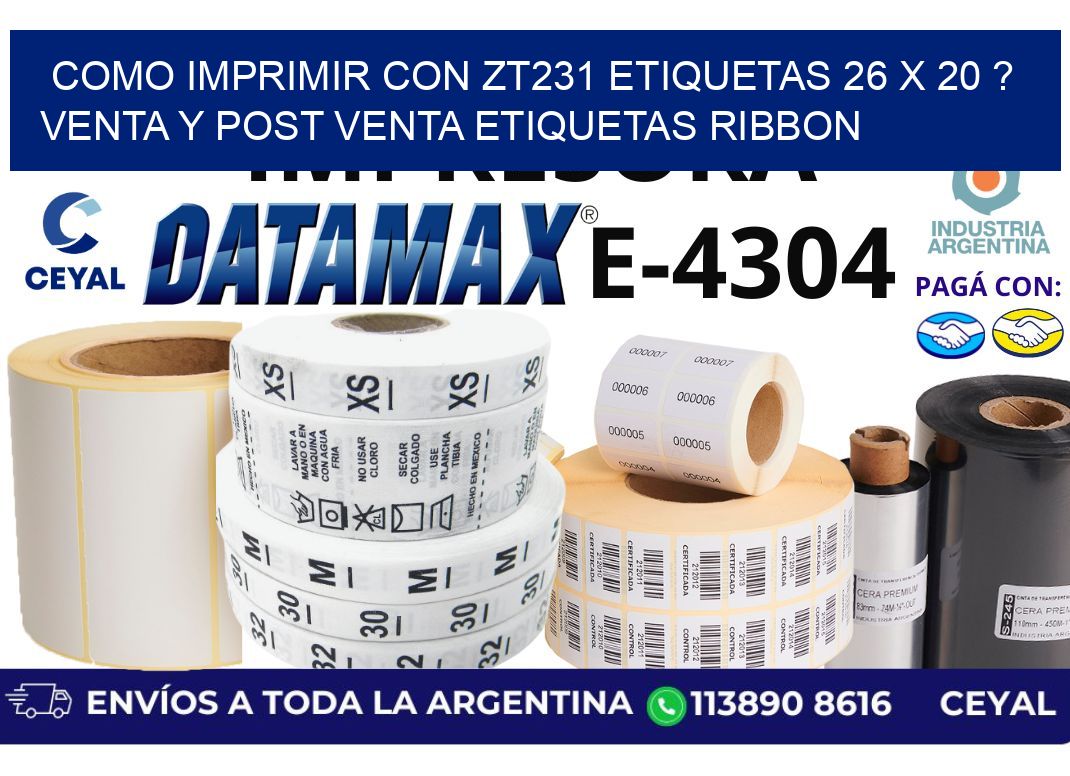 como imprimir con zt231 etiquetas 26 x 20 ? Venta y post venta etiquetas ribbon