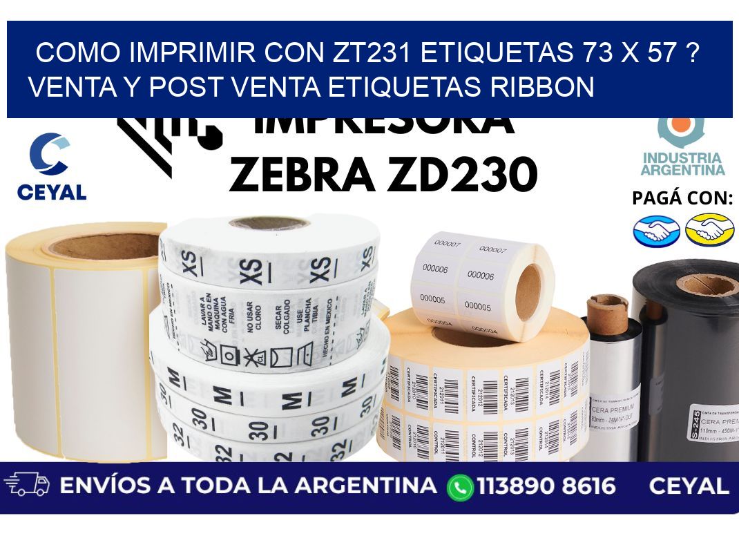 como imprimir con zt231 etiquetas 73 x 57 ? Venta y post venta etiquetas ribbon
