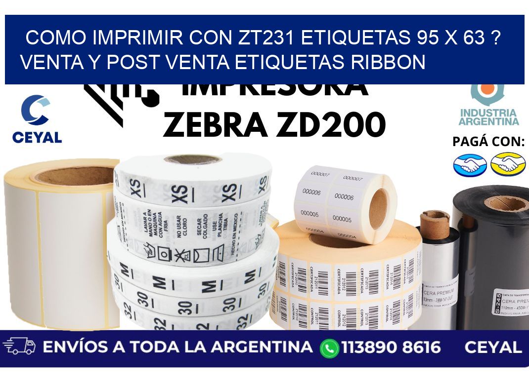 como imprimir con zt231 etiquetas 95 x 63 ? Venta y post venta etiquetas ribbon