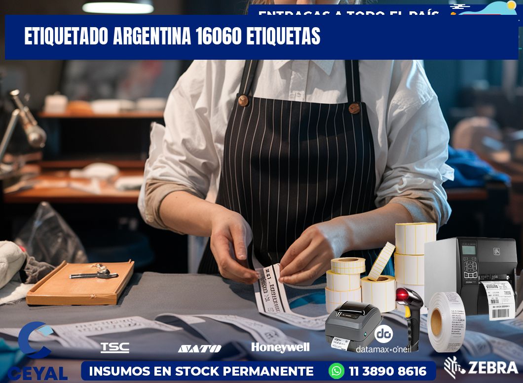 etiquetado argentina 16060 etiquetas