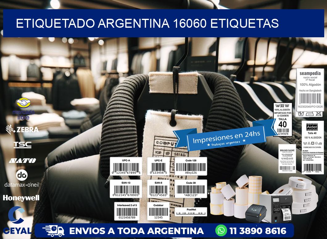 etiquetado argentina 16060 etiquetas