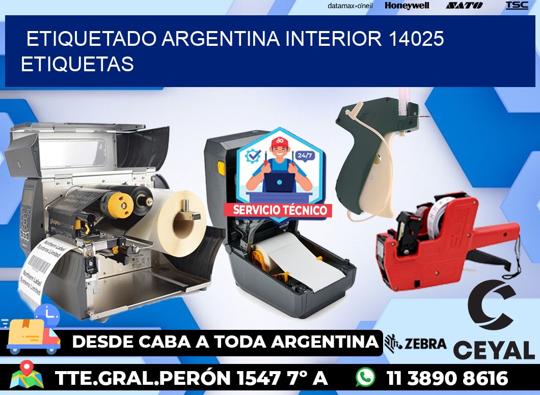 etiquetado argentina interior 14025 etiquetas