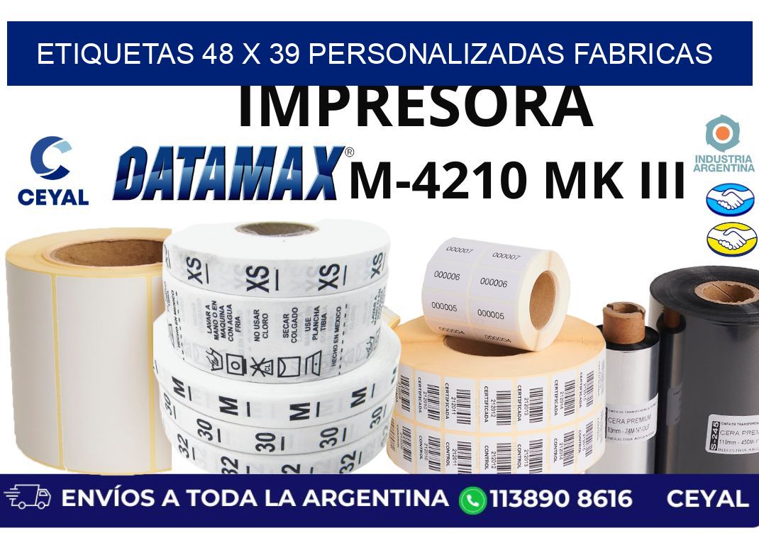 etiquetas 48 x 39 personalizadas fabricas