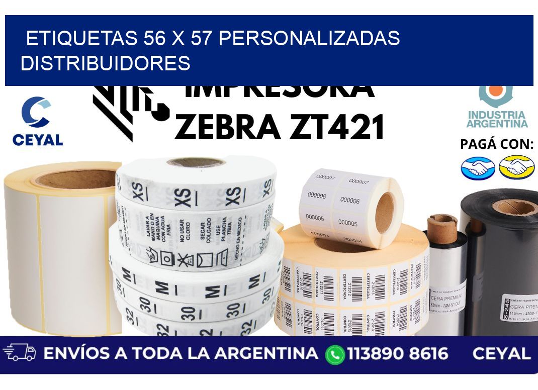 etiquetas 56 x 57 personalizadas distribuidores