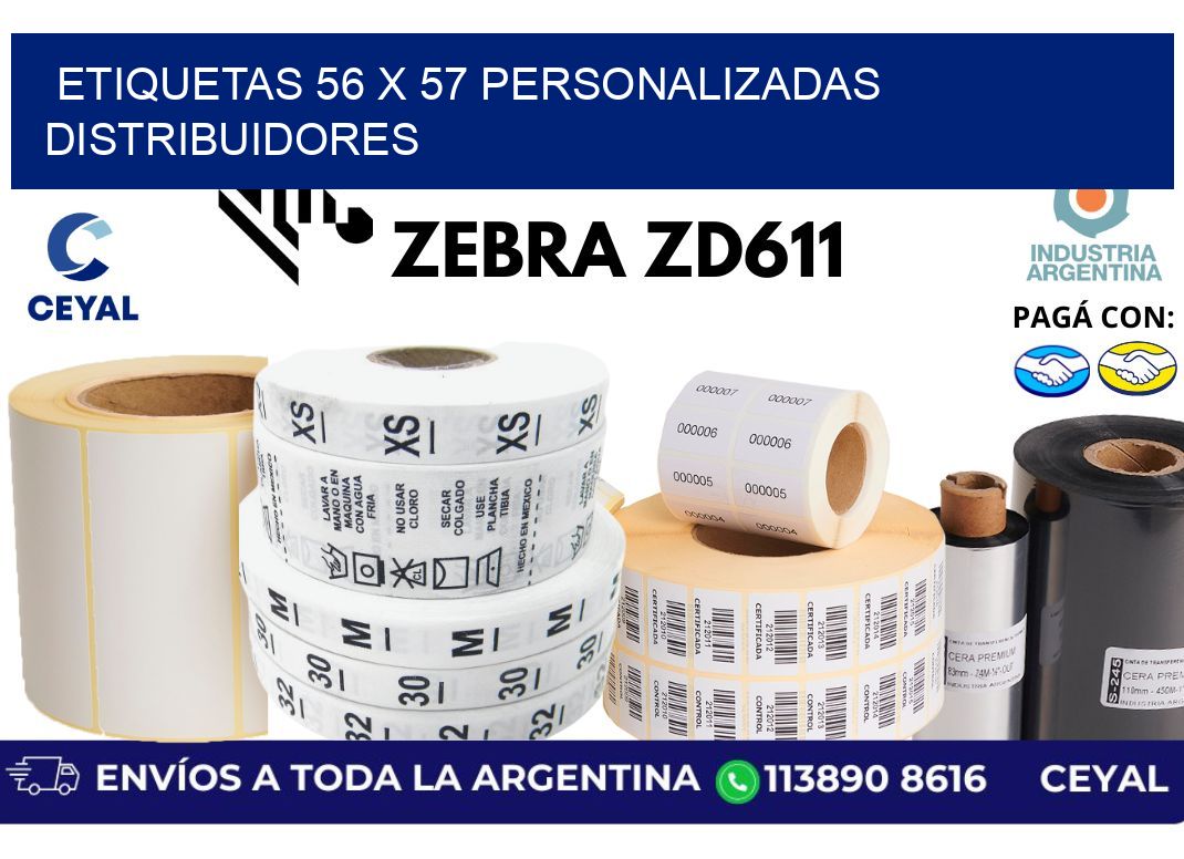 etiquetas 56 x 57 personalizadas distribuidores