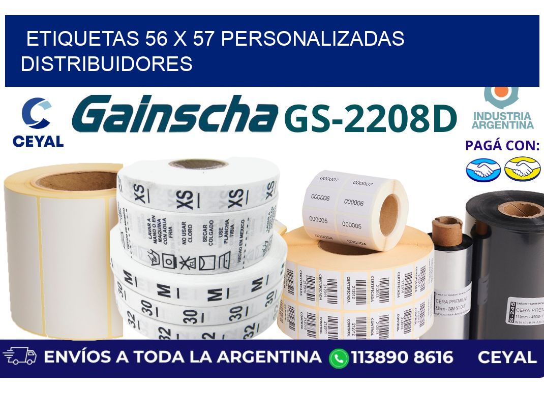 etiquetas 56 x 57 personalizadas distribuidores