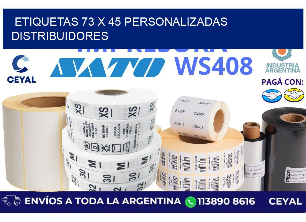 etiquetas 73 x 45 personalizadas distribuidores