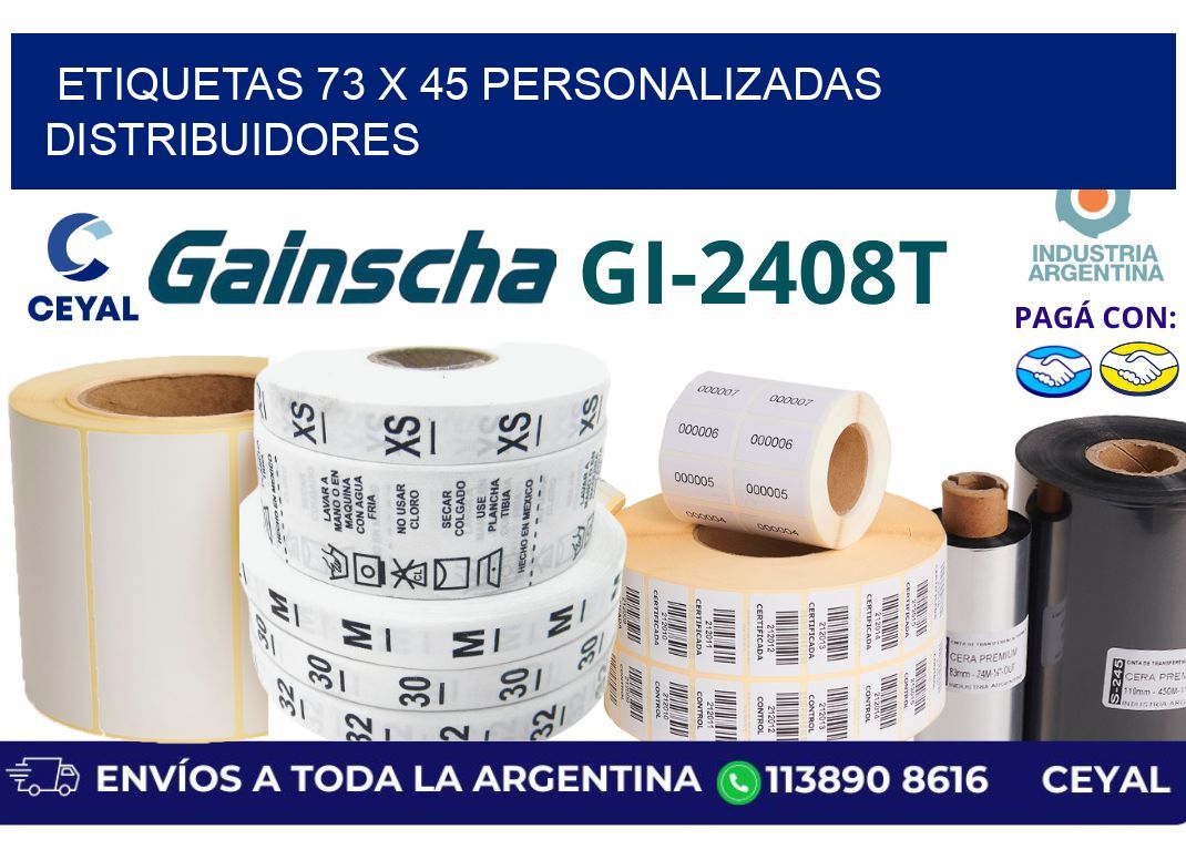etiquetas 73 x 45 personalizadas distribuidores