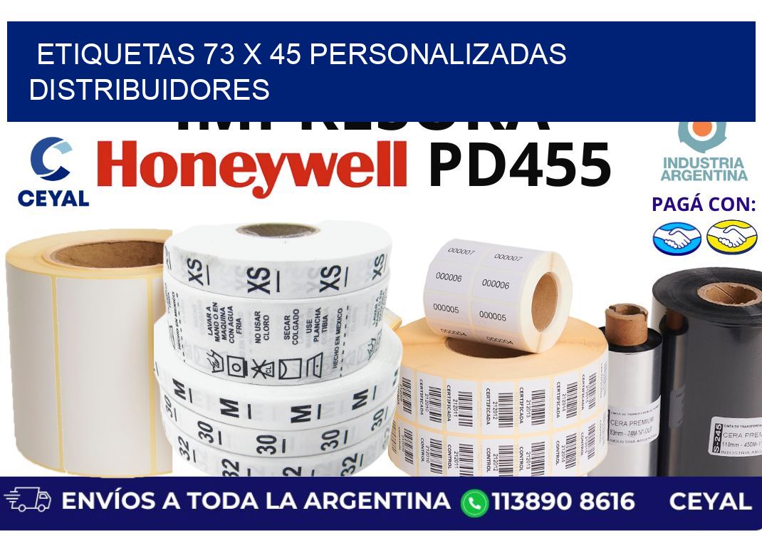 etiquetas 73 x 45 personalizadas distribuidores