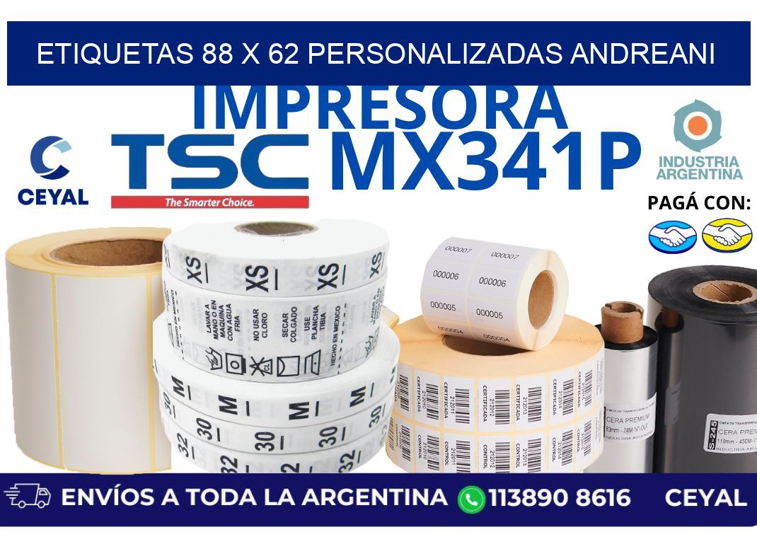 etiquetas 88 x 62 personalizadas andreani